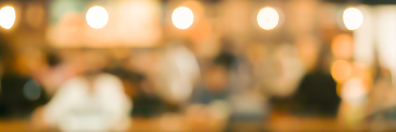 abstract blurred coffee shop