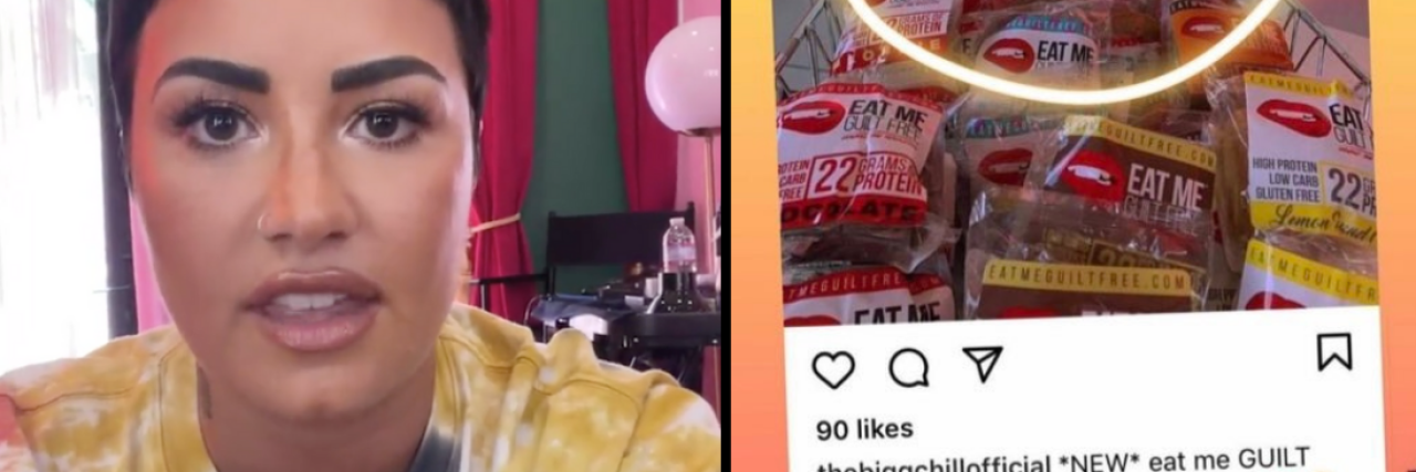 Demi Lovato Calls Out Yogurt Shop for Promoting Diet Culture Demi Lovato
