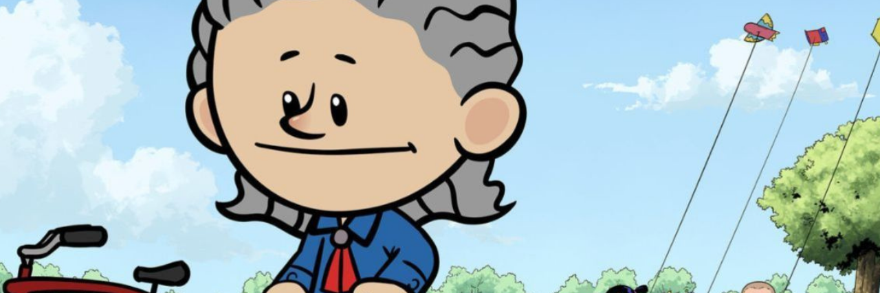 PBS Kids' Show Introduces Autistic Character Image of the cartoon character Ben playing alone