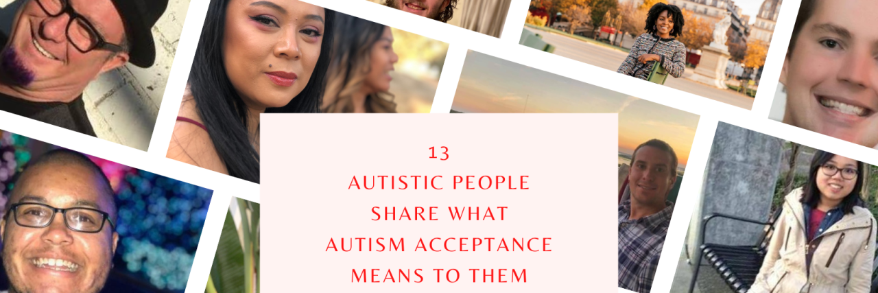 Autism Acceptance collage of contributor photos.
