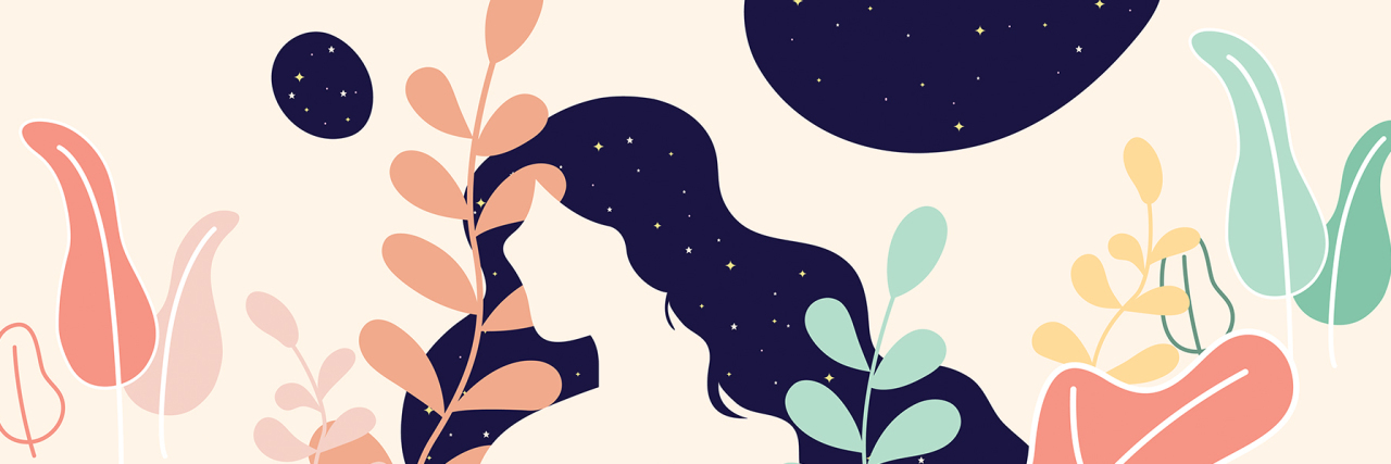 Exploring Veganism's Impact on Eating Disorder Recovery Illustration of woman surrounded by brightly colored plants