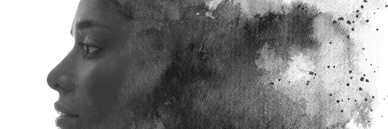 The Impact of Eating Disorders Beyond Weight, Food and Body Image Paintography double exposure of profile of woman's face fading away