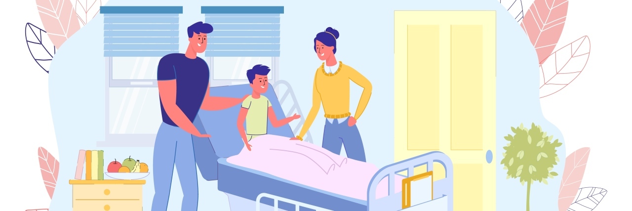 10 Things That Would Help Me in the Hospital as Someone Who's Autistic Parents visiting child in the hospital.