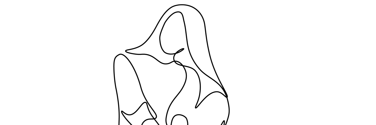 When I'm Judged for Eating to Gain Weight Because of Gastroparesis Abstract drawing of woman sitting cross-legged on the floor.