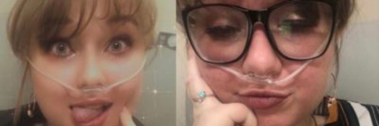 Why My Cousin’s Response to My New Tumors Was Exactly What I Needed 2 selfies of author,