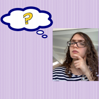 Miranda with a thought bubble over her head.