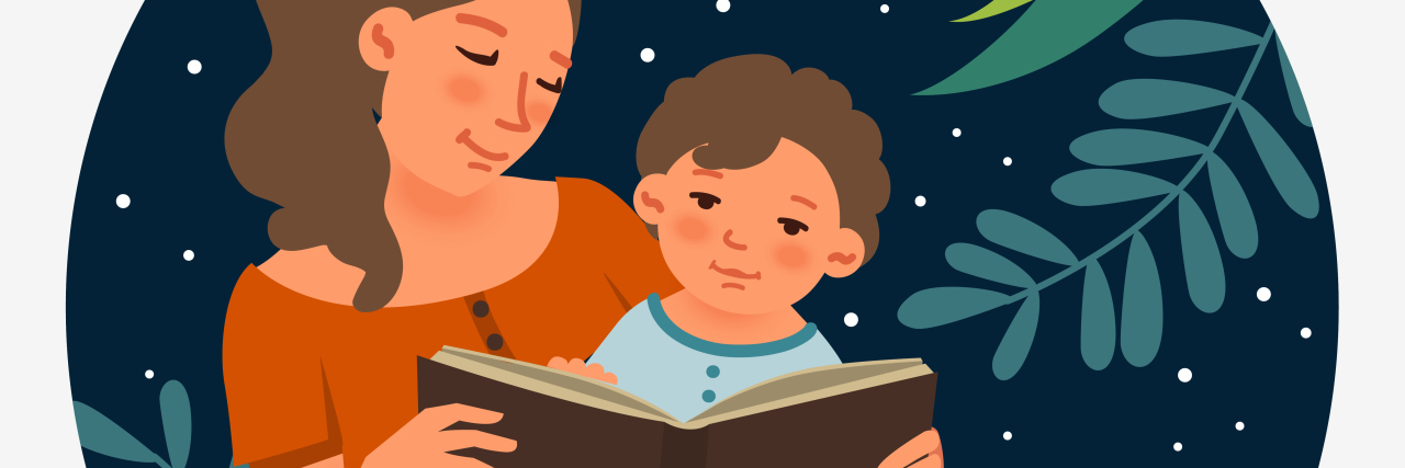 How Routine Changes Affect Children With Autism mother reading story to son.