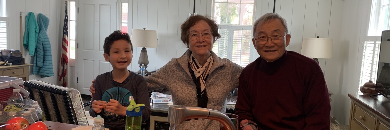 My Relationship With My Mom Evolved After My Son's Autism Diagnosis Jane's parents and son.