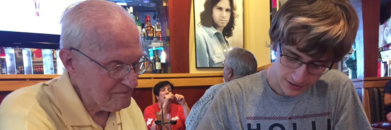 How My Autistic Son Expresses Grief Ryan with his neighbor, Mr. Jack.