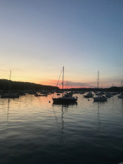 Photo of Huntington Bay, NY at sunset