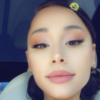 Selfie of Ariana Grande in a car