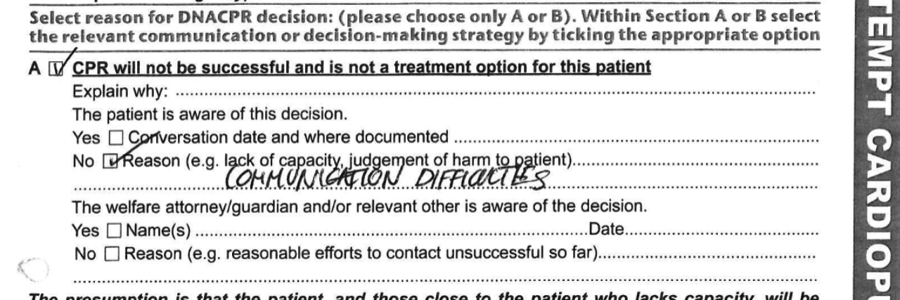 Deaf Man Allegedly Given ‘Do Not Resuscitate’ Order Without Consent DNR for a Deaf man