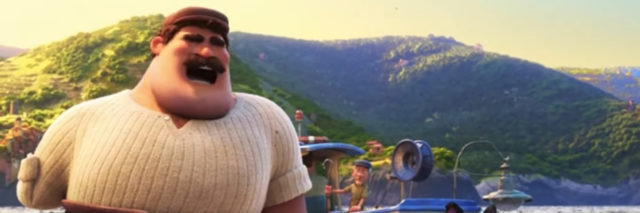 Massimo from the Pixar film "Luca" was born with one arm.