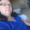 Arlene in the hospital after having a stroke.