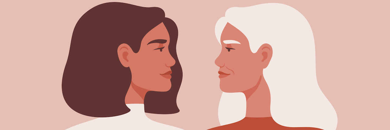 How Coming Home From University Saved My Life Adult daughter embracing her mother and looking at one another peacefully