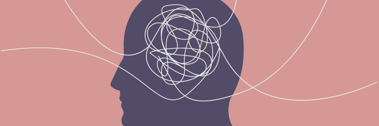 People with Mental Illnesses Are at a Higher Risk of COVID-19 Deaths Artistic concept of a person's mind being overwhelmed