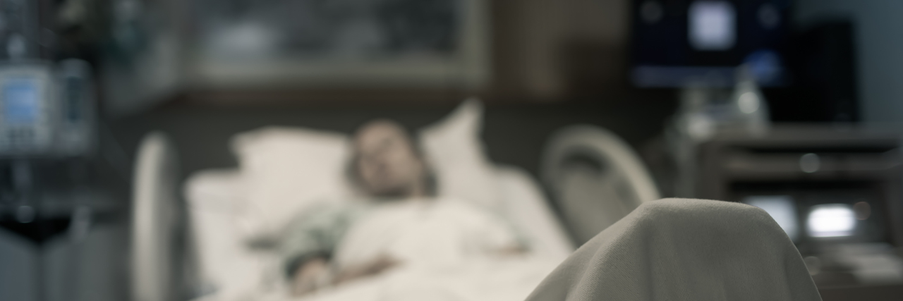 How I Found the Will to Live Again After Becoming Disabled Sick woman lying in hospital bed.