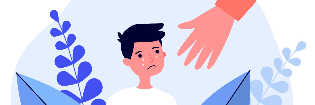 Parents, Please Teach Your Children to Accept Neurodivergent Kids Person offering helping hand to crying boy.