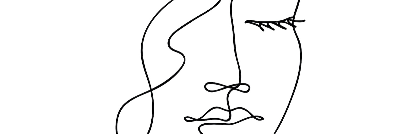 Some of the Many Challenges of Living With Dysautonomia Black and white illustration of abstract woman's face with wavy hair.