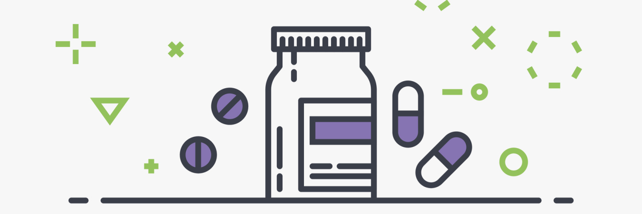 Stop Labeling Antidepressants as 'Crazy,' 'Happy' or 'Magic' Pills Vector of a bottle of pills with capsules floating around it