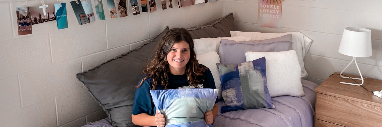 Today I Dropped My Daughter With Autism Off at College Julie's daughter in her college dorm room.