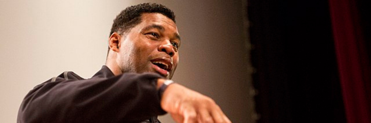 The Impact of Herschel Walker's Run for Senate With Mental Illness Herschel Walker, a famous Black athlete, speaking