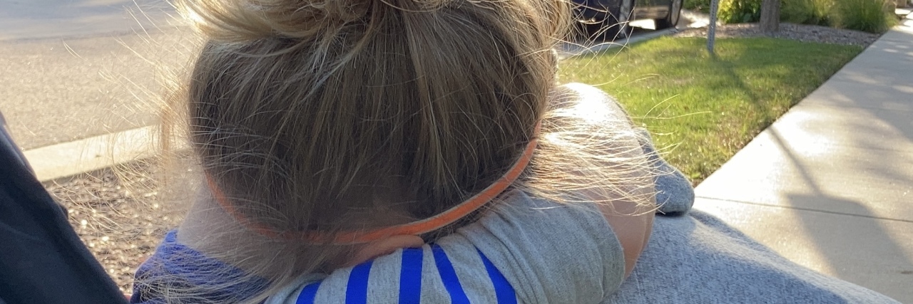 How to Be More Supportive of the Next Generation With Chronic Illness Person hugging child in stroller