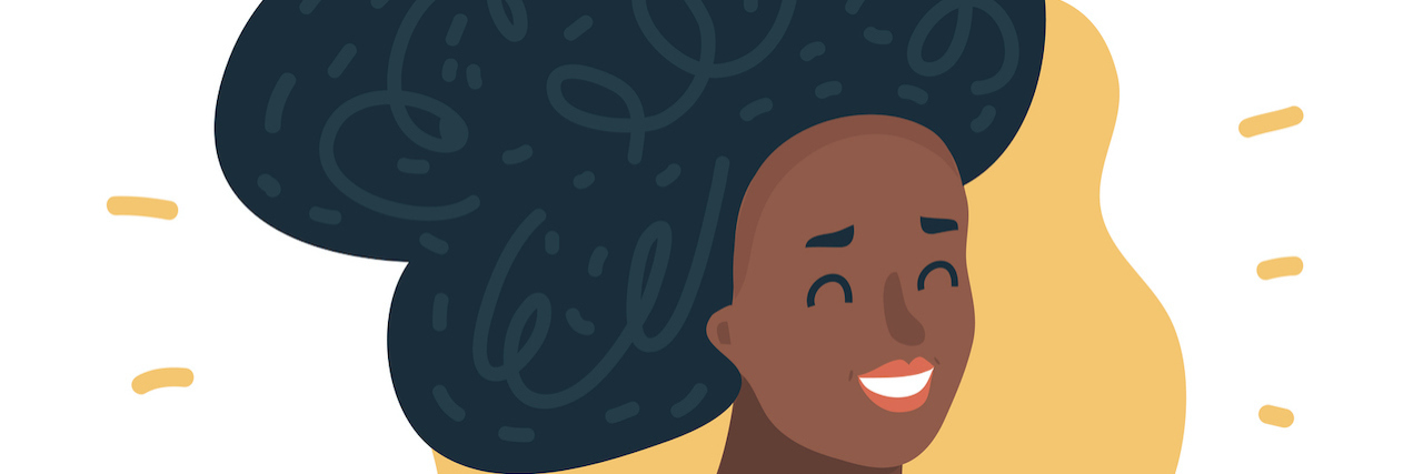 Finding Doctors Who See Beyond Your Weight Illustration of Black woman smiling with