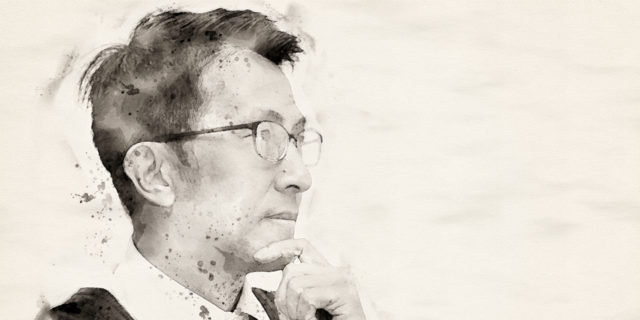 Navigating My Complex Identity as an Asian-American With Invisible Disabilities Drawing of Asian-American man wearing glasses.