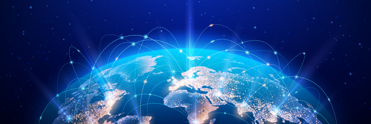 4 Ways to Connect With Others With Your Health Condition Map of connection with people all over the world.