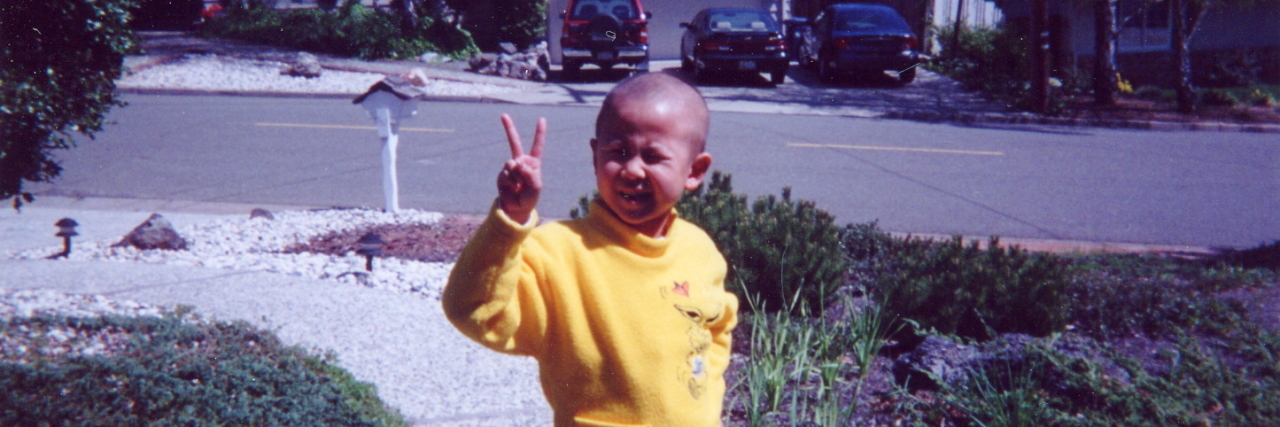 Seeking Therapy as an Asian-American Childhood Cancer Survivor Megan Liang during cancer treatment as a child.