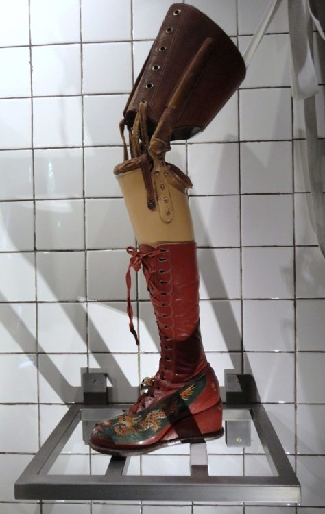 Frida Kahlo's prosthetic leg.