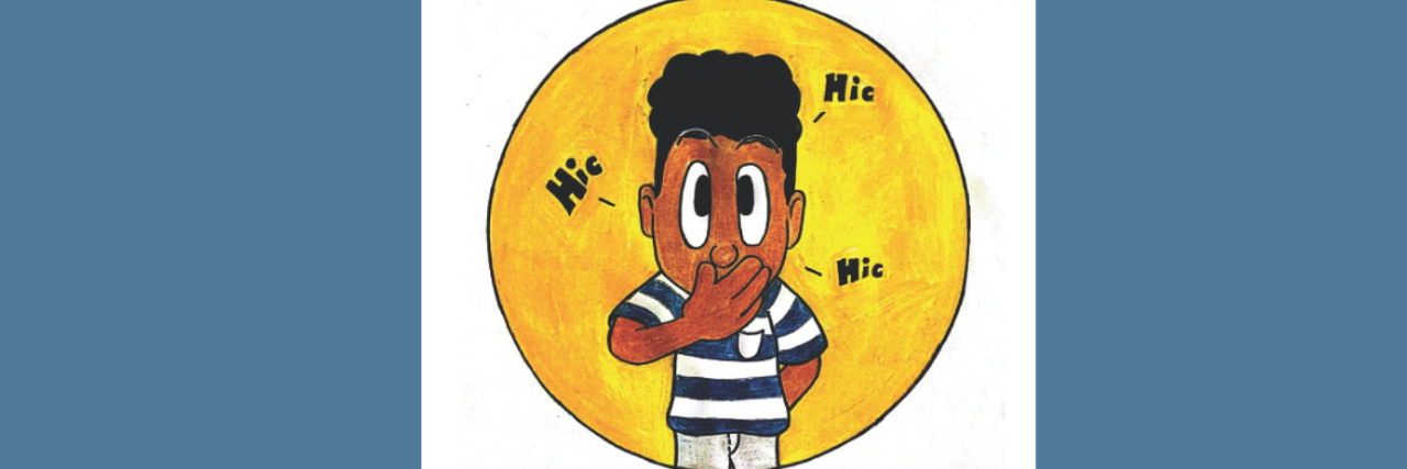 Henry's Hiccups, a children's book featuring a deaf character and sign language.