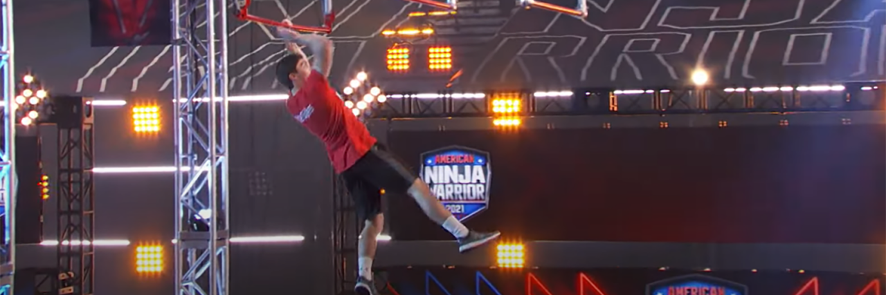 Vance Walker competing in American Ninja Warrior.