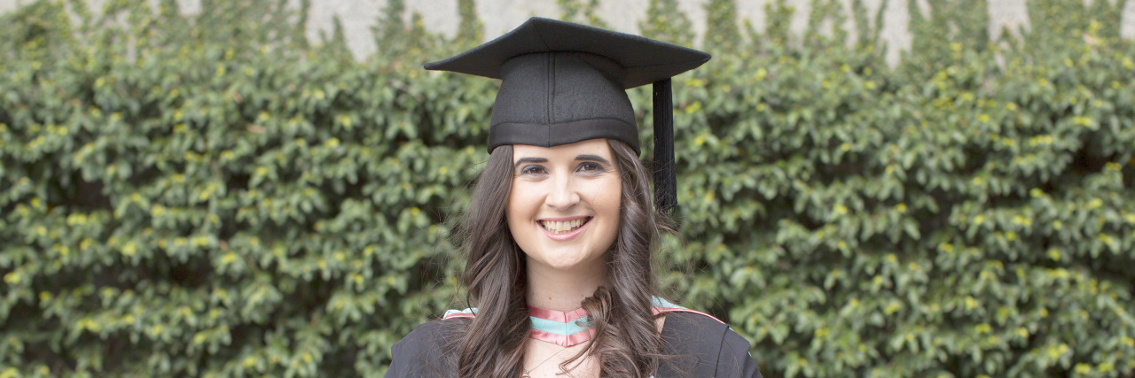 How Developing Gastroparesis at University Enhanced My Career Katherine in her graduation cap and gown.