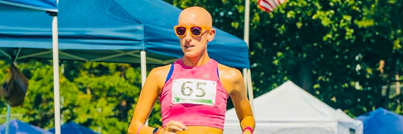 The Importance of Not Comparing Yourself to Others Lindsay running in a race.