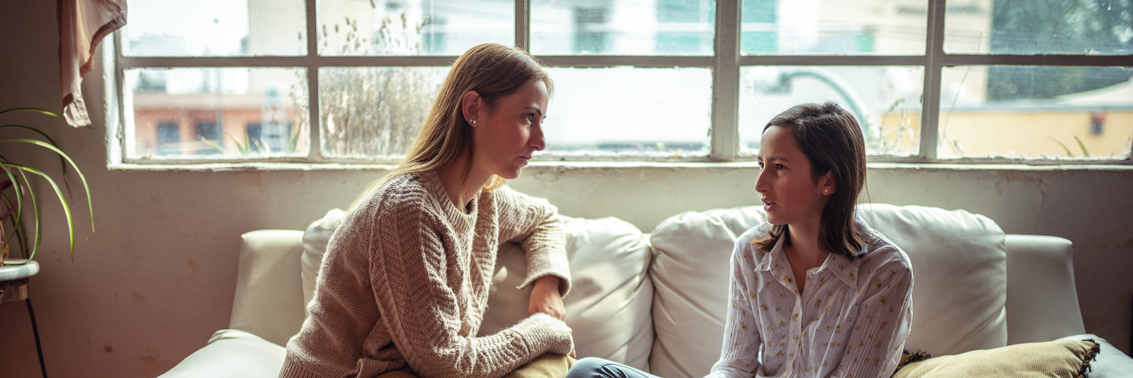 5 Tips for Talking to Autistic Teens About Sex Mother and daughter talking.