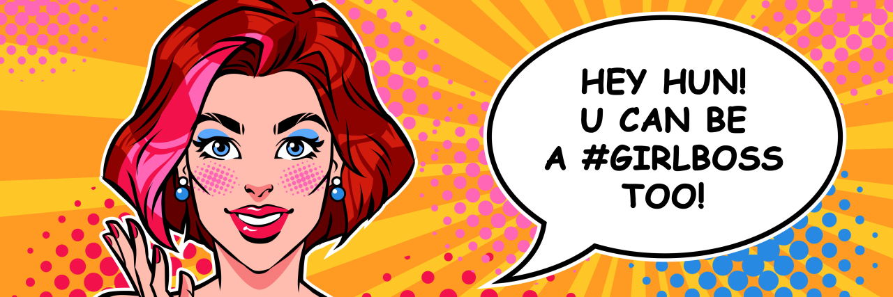 Can We Stop Ignoring How MLMs Prey on Emotionally Vulnerable Women? Pop art "Girl Boss" promoting MLM.