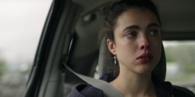 How Netflix’s 'Maid' Perfectly Illustrates What It's Like to be a Parentified Child screenshot from the Netflix show Maid, showing the main character looking upset in a car