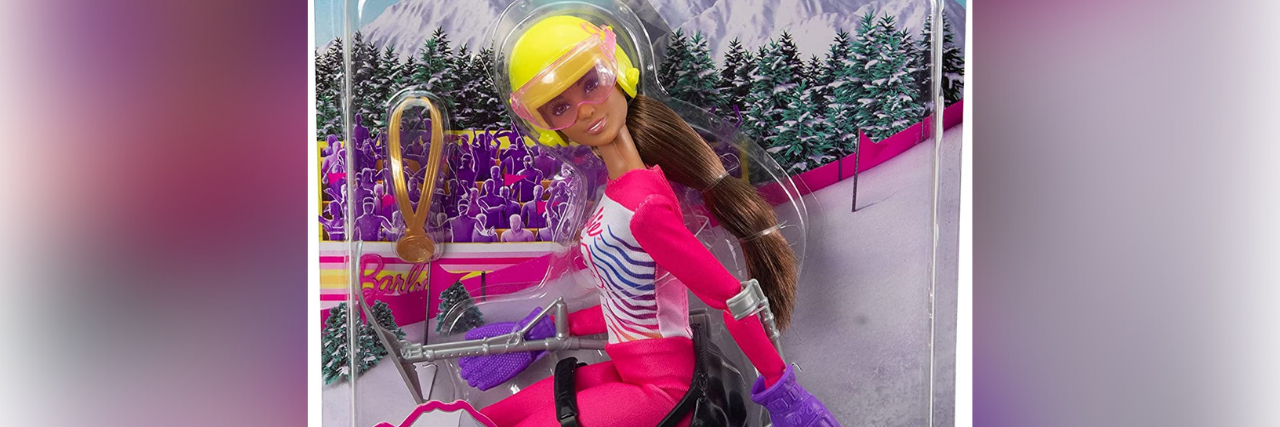 Para Skiing Barbie.