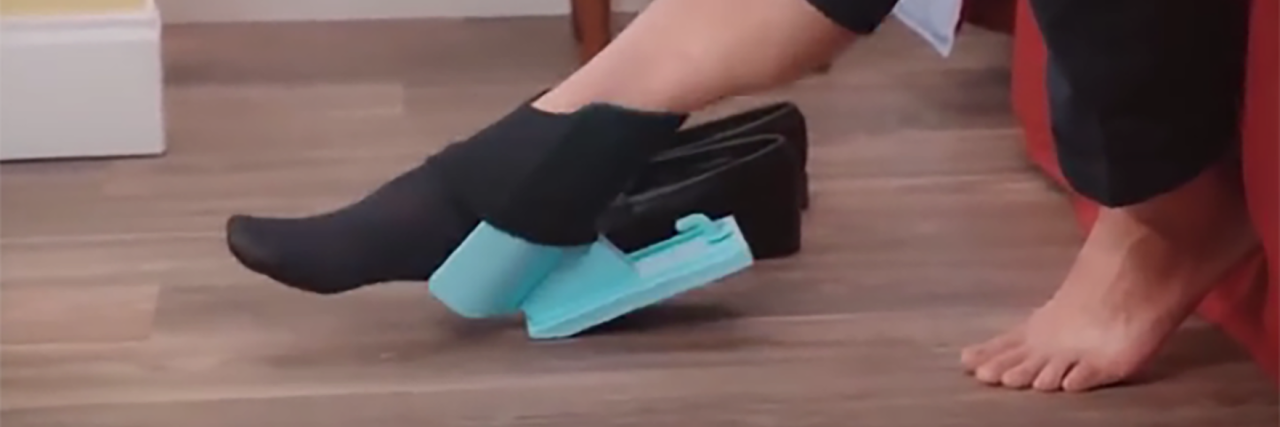 Stop Making Fun of Gadgets That Help Disabled People Sock slider, a useful product for people with disabilities that is often mocked.
