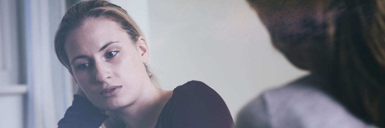 I’m a Mental Health Therapist. And Now I'm Also a Patient. Woman talking to therapist.