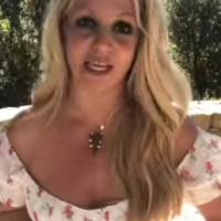 Britney in an Instagram video after the conservatorship was lifted.