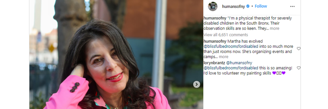 Why This 'Feel-Good' Humans of New York Disability Story Is Harmful Screenshot from Humans of New York Instagram.
