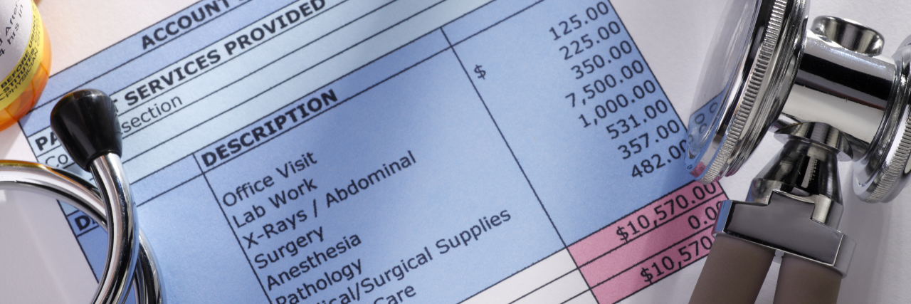 The 'No Surprises Act' -- What You Need to Know A stethoscope and prescription bottles on a medical bill.