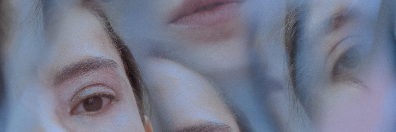 When Having Bipolar Disorder Is Like a Juggling Act Multiple partial reflected images of a woman.