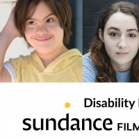 Headshots of Liam Michel Saux, Vanessa Burghardt and Reid Davenport. Text: Disability Representation at Sundance Film Festival 2022