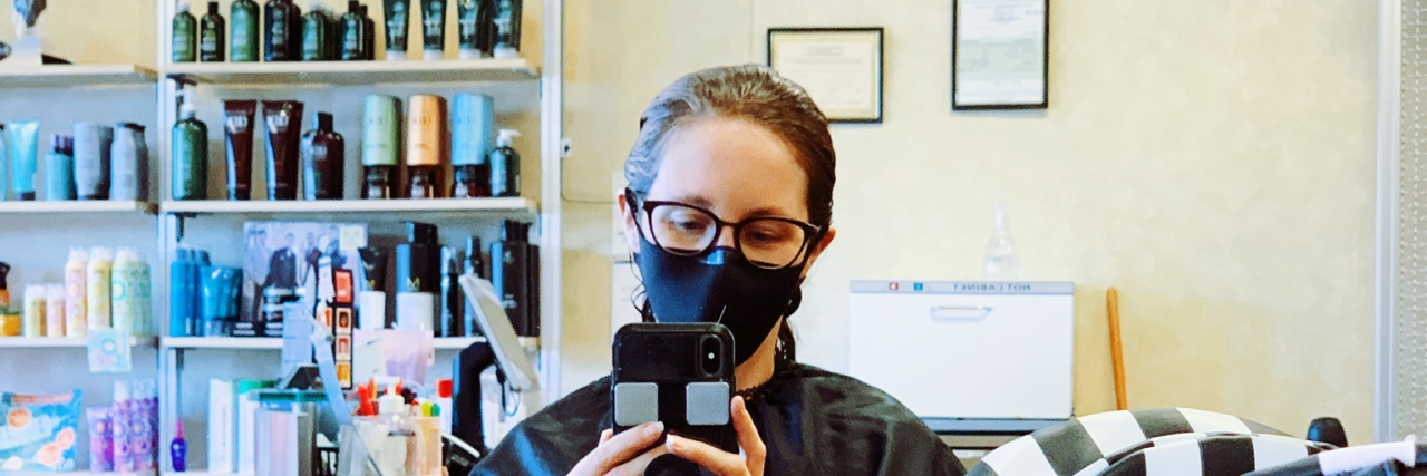 5 Things I Want My Hairdresser to Know as an Autistic Adult Amelia at the hairdresser.