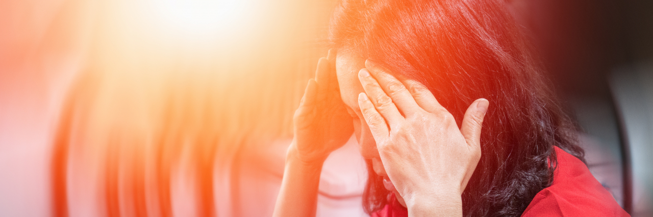 When POTS Is Dismissed as Anxiety Due to a Mental Health Diagnosis Dizzy person.