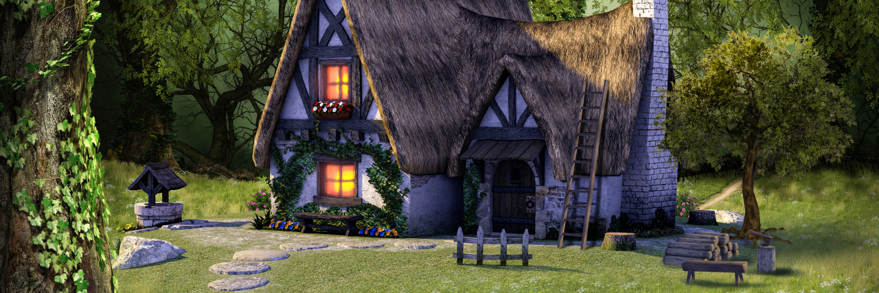 Why Disney’s Seven Dwarves Switch-Up Should Make Us Grumpy Idyllic fantasy fairytale cottage hidden in a deep forest.